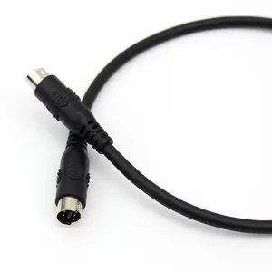 Cable Mini Din personalizado de 7 pines para ordenador, terminal de vídeo de 3, 4, 5, 6, 7, 8, 9, 10, 13 Pines, de 9 pines macho y hembra, cable Mini Din para juegos de DVD Vr