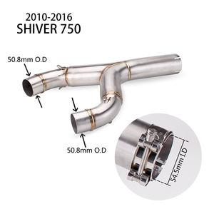 Ligne d'échappement avec collecteur central, 51mm, pour moto <span class=keywords><strong>Aprilia</strong></span> <span class=keywords><strong>SHIVER</strong></span> <span class=keywords><strong>750</strong></span> <span class=keywords><strong>GT</strong></span> SL750, modifiée - Product Image 4