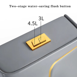 Bồn Cầu Một Mảnh Bằng Gốm <span class=keywords><strong>Upc</strong></span> Cho Phòng Tắm Rửa Màu Xám 3l 6l Wc - Product Image 4