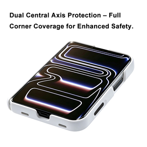 Étui de téléphone magnétique en silicone liquide OEM à motif ondulé avec double axe central, coque antichoc pliable pour iPhone Duo - Product Image 4