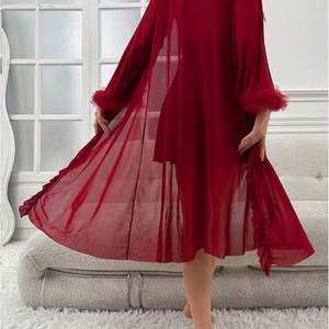 Nouvelle lingerie sexy B043 pour rendez-vous intime, robe en dentelle séduisante à bretelles, chemise de nuit transparente, robe de mariée avec bordure en dentelle pour femmes - Product Image 5