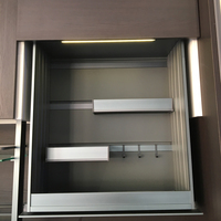 Elevador de Cesto Retrátil para Armário de Cozinha Moderna com Capacidade de Carga de 20kg, Armazenamento Suspenso Independente