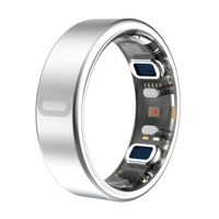 Bague connectée avec suivi du stress par conductivité cutanée EDA, en alliage de titane, pour la surveillance quotidienne du bien-être