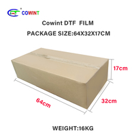 Film Transfer Panas PET Matte Cowint Factory Direct Sell Cold Peel 30cm 60CM 75/100U untuk Printer DTF