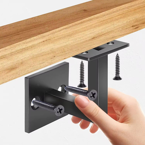 Staffe per corrimano in metallo resistente in acciaio per ringhiera delle scale e scaffale a muro per scaffali e scaffali per scale - Product Image 6