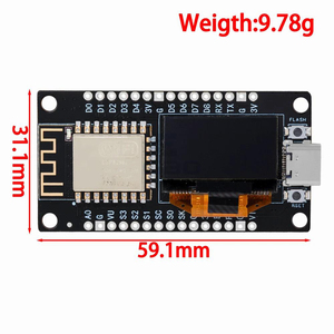 חם nodemcu sp8266 לוח פיתוח עם 0.96 אינץ פולד oled תצוגה ch340g ESP-12F <span class=keywords><strong>wifi</strong></span> TYPE-C <span class=keywords><strong>usb</strong></span> עבור/micropython - Product Image 2
