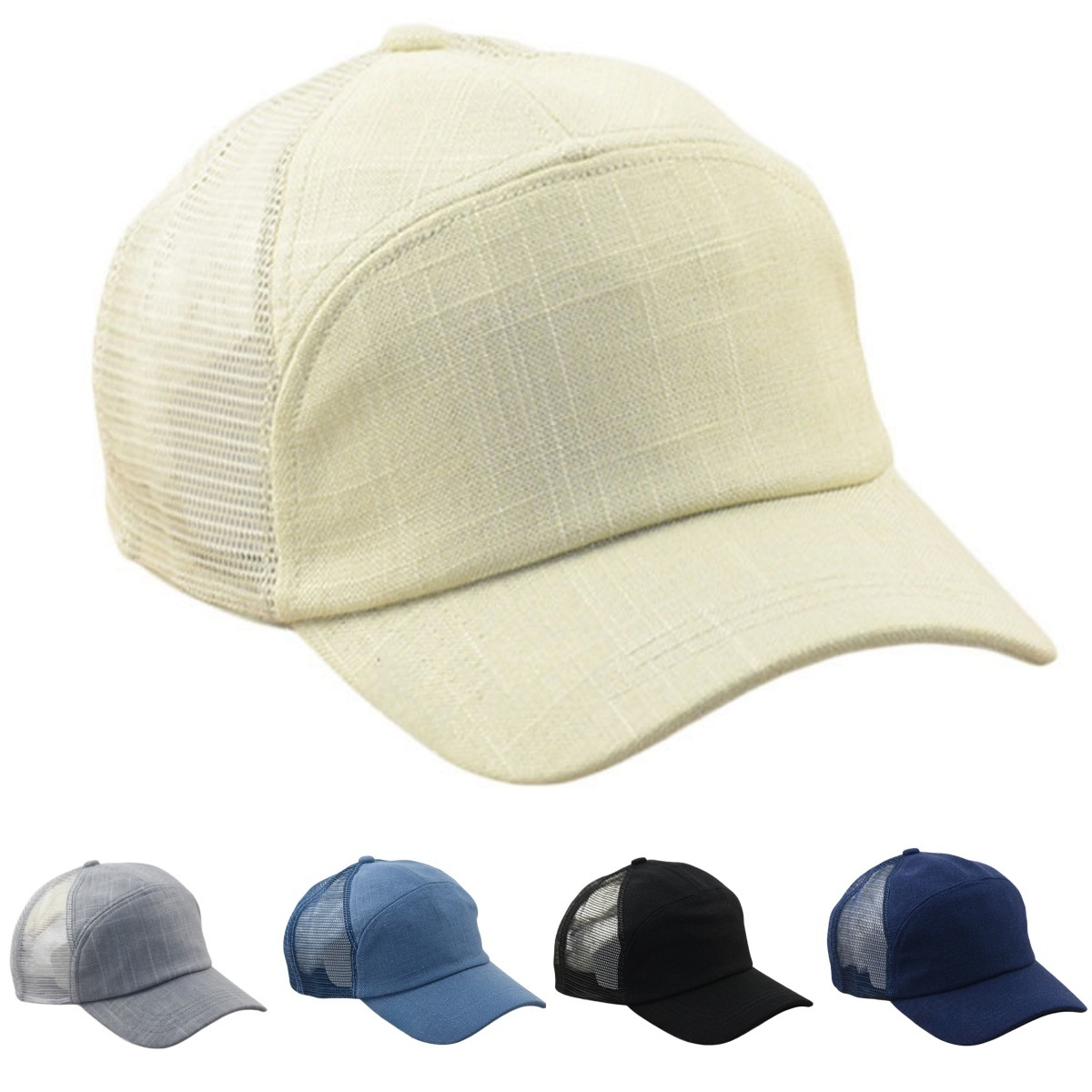 Linen Mesh Cap
