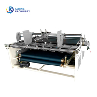 Type semi automatique de pression boîte de carton pliant collant la machine avec de doubles têtes de collage