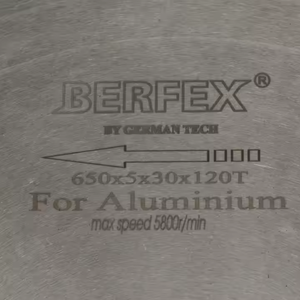 Hoja de sierra TCT de corte de aluminio OEM, 650mm, 120T, 25,4, 30mm de diámetro, herramienta Industrial duradera afilada, herramienta de prensa en caliente soldada con láser - Product Image 4
