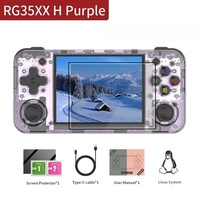 Console rétro portable à double joystick R35s, écran IPS de 3,5 pouces, consoles de jeux vidéo 64G/128G, lecteur de jeux Rg35xx H