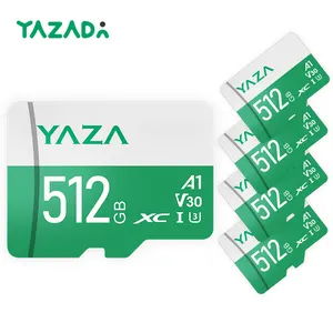 YazaDa 512GB Alta velocidad U3 Clase 10 Tarjeta SD TF Tarjeta de memoria OEM Color Mp4 PS4 dispositivos de monitoreo del hogar grabadoras de automóviles precio de fábrica