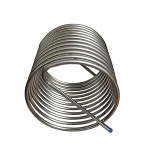 Ss 304 316 Welded Spiral Heat Exchanger Stainless Steel Cooling Coil Tube Pipe