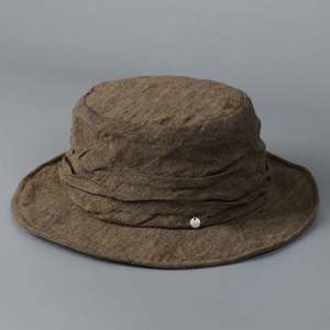 Nouvel Arrivage Chapeau Bob Unisexe Vintage en Lin de Haute Qualité, Protection Solaire Extérieure, à Calotte Plate et Nœud Tendance - Product Image 1