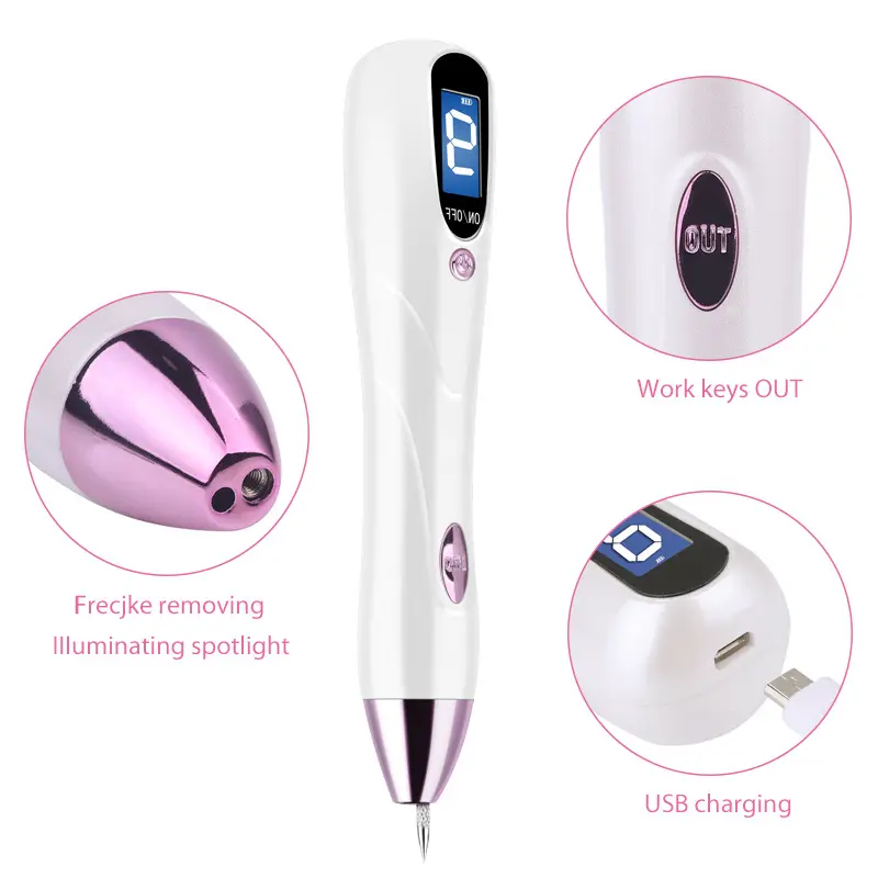 Wholesale rechargeable electric beauty freckle removing moles tattoo beauty instrument laser pointer