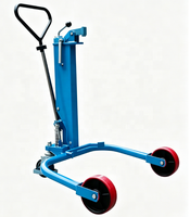 Lève-fût hydraulique manuel 250 kg, levage facile pour une utilisation par une seule personne & chariot pour fût d'huile de 55 litres