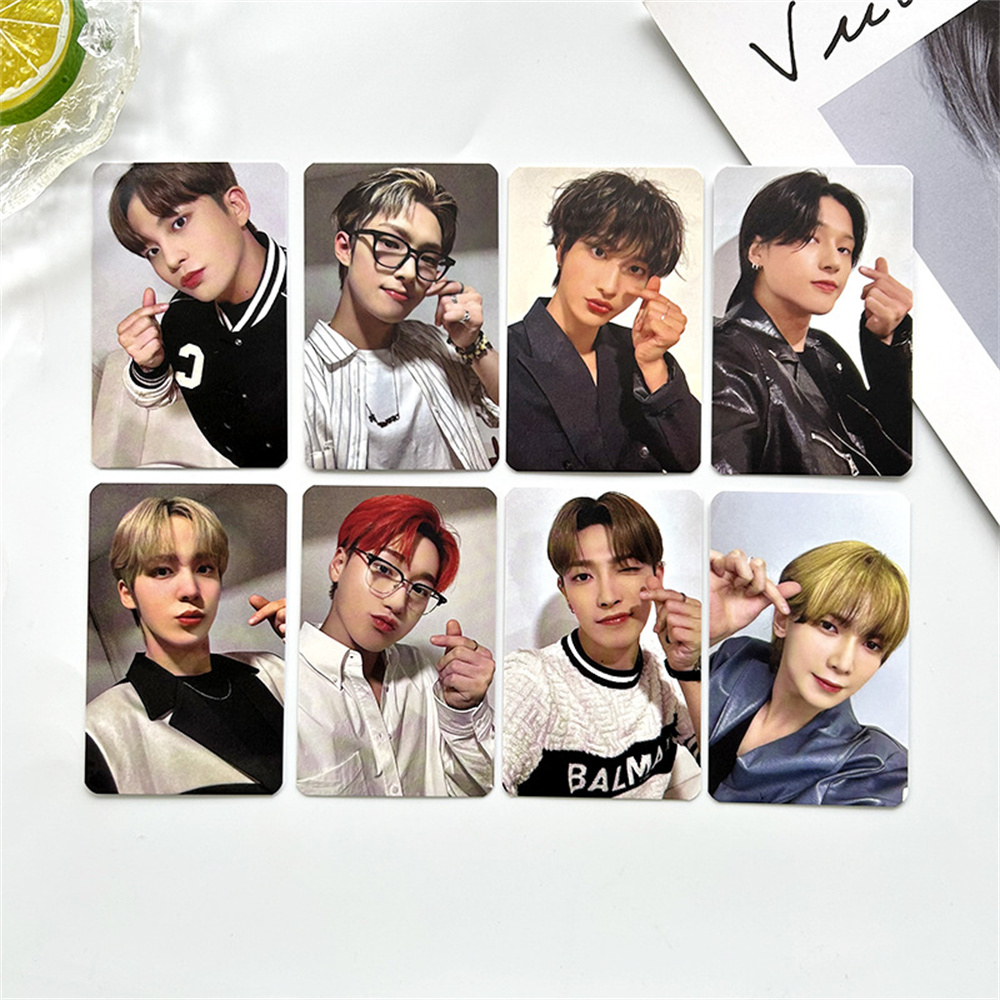 8pcs/set KPOP ATEEZ Photocards - Double Sides Waterproof