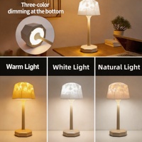 Lampe de table LED sans fil 16 couleurs dynamiques rotatives à ondulation Projecteur d'ambiance Éclairage intérieur intelligent