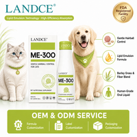 Landce Probiotiques Liquides pour Chats Contre les Boules de Poils, Émulsion à l'Inuline, Absorption Rapide, Soin Digestif et Contre la Constipation, Complément Alimentaire pour Animaux