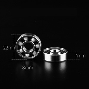 Roulements de patins à roulettes et de skate en céramique ABEC 11 en acier inoxydable 608 - Product Image 3