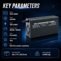 Chargeur de batterie au lithium NMC 16S 67,2V 12A 800W portable avec affichage LED pour systèmes électriques 60V – Fournisseur CKD SKD pour commandes en gros