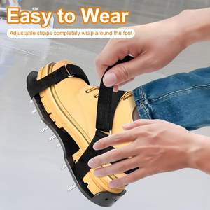 เครื่องเติมอากาศสำหรับสนามหญ้าที่มีเดือยแหลมอีพ็อกซี่ประกอบเต็มรูปแบบฝาครอบพื้นรองเท้าแหลมสีดำ - Product Image 2