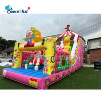 Blocs de cirque toboggan gonflable thème de dessin animé toboggan toboggan gonflable toboggan videur de qualité commerciale toboggan pour la fête