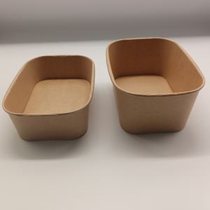 Emballage à emporter pour salade, bol en papier octogonal de qualité alimentaire, écologique, jetable, en papier kraft pour sushi, sandwich - Product Image 2
