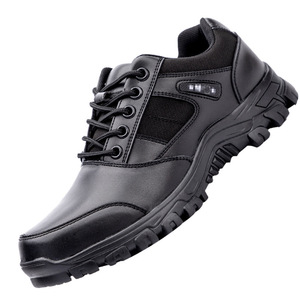 Zapatos de Trabajo de Cuero Negro para Hombre, Transpirables, de Tacón Bajo, para Exteriores, para Primavera y Otoño - Product Image 2