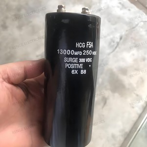 Nuevo y original HCG F5A 13000UF 250VDC Condensador de tornillo 13000UF Condensadores electrolíticos de aluminio Serie F5A - Product Image 2