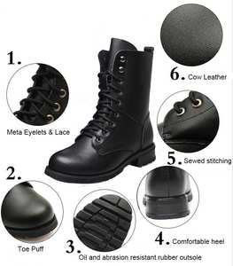 รองเท้าบูทคอมแบท,รองเท้าบูทหนังนิรภัยสำหรับผู้ชาย - Product Image 5