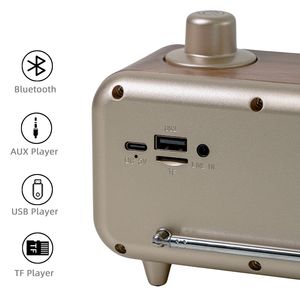 Classique rétro <span class=keywords><strong>audiophile</strong></span> son affichage de l'heure rotatif <span class=keywords><strong>FM</strong></span> <span class=keywords><strong>Radio</strong></span> lumière ambiante gamme complète élégant lecteur de musique - Product Image 5