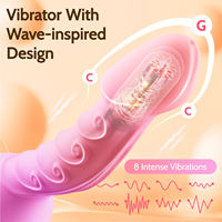 Neuer Rosen-Vibrator G-Punkt Analplug für Männer und Frauen USB-Aufladbar Wasserdicht Weiches Silikon Fernbedienungsspielzeug