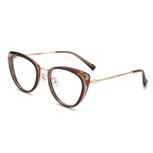 Gafas ópticas de montura completa estilo ojo de gato para mujer, montura ancha, lentes transparentes, material Cr39, estilo 2024 - Product Image 2