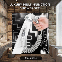 Ensemble de robinet de douche haute pression multifonction réglable de luxe élégant du fournisseur de la Chine
