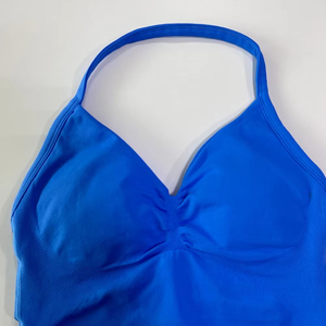 Yimo 31 colori donna cavezza senza soluzione di continuità con Pad Yoga top da donna gilet sportivo moda femminile reggiseno Fitness antiurto - Product Image 3