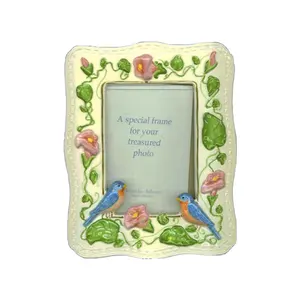 New Products New online Hand Made Ceramic Blue Birds Lovely Photo Frame