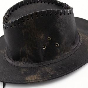 2025 2026 Spring Summer Autumn Solid Color Vegan Suede Cowboy <b>Hat</b> Beach Travelling Fedora <b>Hat</b> <b>for</b> Women Men Sun Shade - Product Image 6