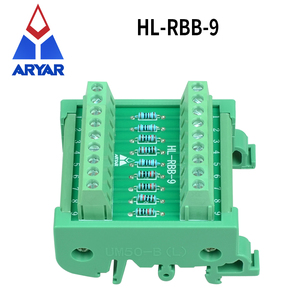 Módulo de distribución de resistencia de montaje en riel DIN de 9 canales 10R a 10 M Ohm 1/4W Placa de ruptura de resistencia - Product Image 4