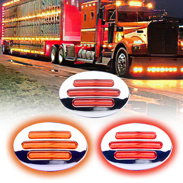 Wholesale Truck Decorative Light DC12V Truck Trailer Side Marker Light Waterproof Rate IP67 Single Color LED Bus Lights