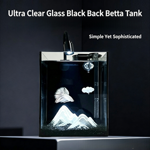 Acquario in Vetro Ecologico USMILEPET per Desktop, Vasca per Pesci Betta e Animali Acquatici - Product Image 3