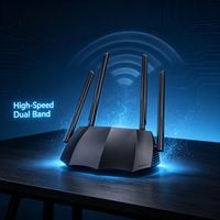 Router WiFi Tengda AC8 de Doble Banda, Router Inalámbrico Gigabit de Alta Velocidad para el Hogar, 1167Mbps