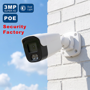 กล้อง CCTV หัวกระสุนอัจฉริยะใช้ได้กับ hik 3MP ไฟคู่แบบปลั๊กแอนด์เพลย์สีเต็มรูปแบบ RTMP RTSP - Product Image 1