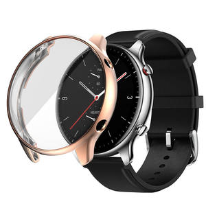 Funda para Reloj Inteligente <span class=keywords><strong>Amazfit</strong></span> <span class=keywords><strong>GTR</strong></span> <span class=keywords><strong>2</strong></span>, Funda Protectora Completa para GTR2e, TPU Galvanizado - Product Image 1