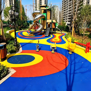 Particules de caoutchouc EPDM sûres et non toxiques pour les aires de jeux de maternelle, surface de sécurité pour enfants, souple, antichoc et écologique pour prévenir les blessures - Product Image 1
