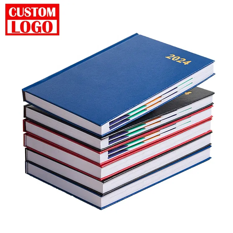 Caderno de papel Kraft personalizado para impressão personalizada, caderno de couro com alça, caderno de diário