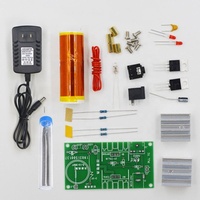 Mini Tesla Coil Kit 15W Mini Musique Tesla Coil Plasma Haut-Parleur Tesla Transmission Sans Fil DC 15-24V DIY Kits