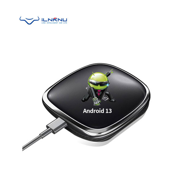 Portable Wireless Android Auto & Apple CarPlay Universal Fit AI Box with 1 Year Warranty