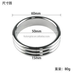 스레드 남자의 금속 섹스 토이 링 수탉 반지 사정을 지연시키고 관심을 높이기 위해 가중치 - Product Image 6