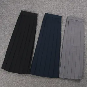 Японские плиссированные мини-юбки в клетку с высокой талией