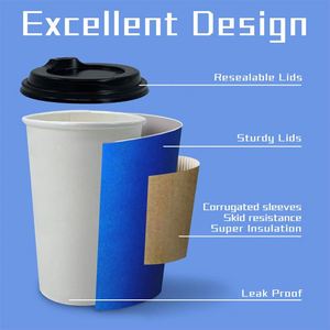 Qualità Premium Usa E Getta Bevanda Fredda E Calda A Doppia Parete Tazze di Caffè Arachidi Borse Da Forno Biscotto Sacchetto di Carta - Product Image 6